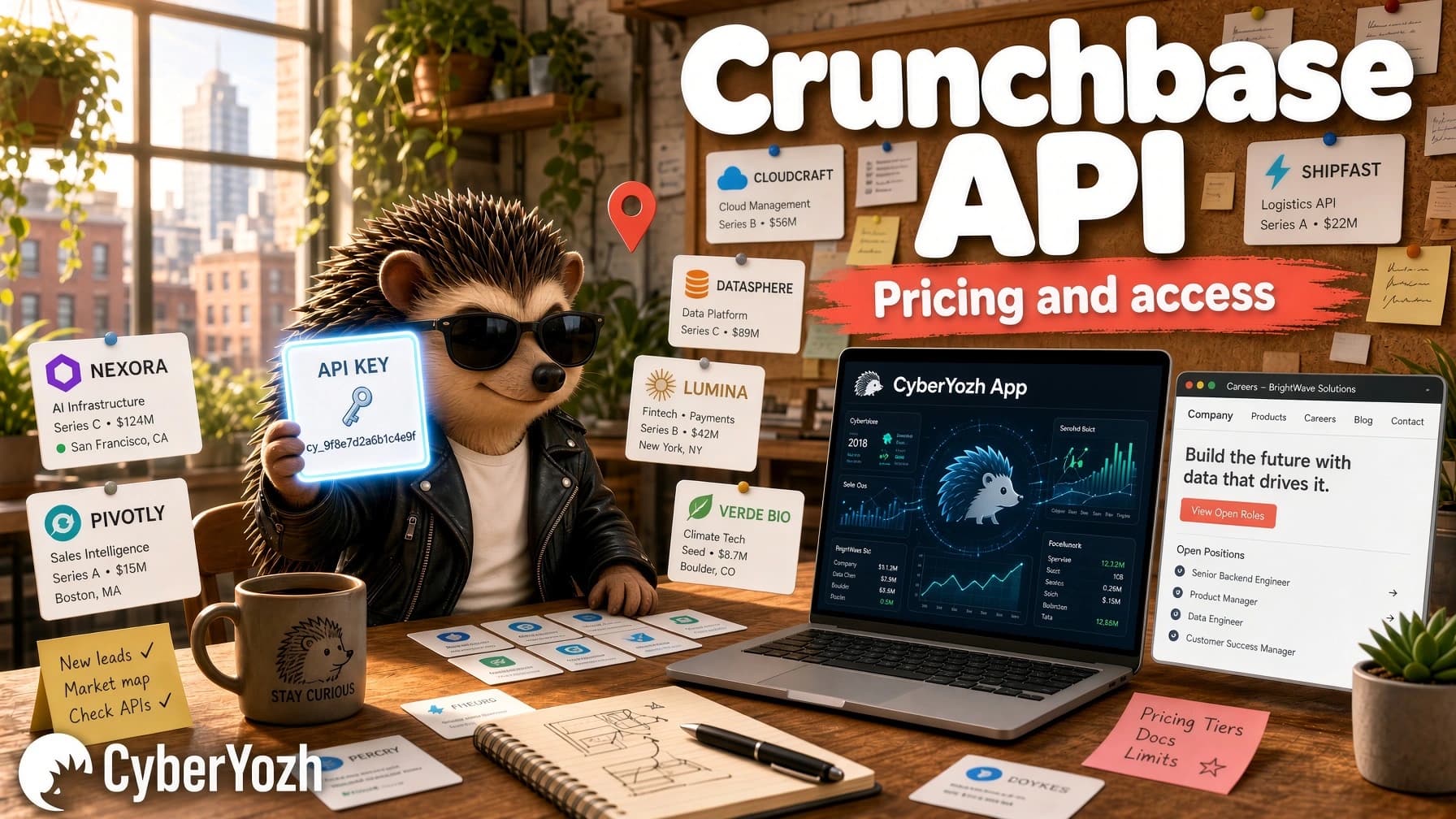 Crunchbase API：定价、访问权限与企业数据丰富化