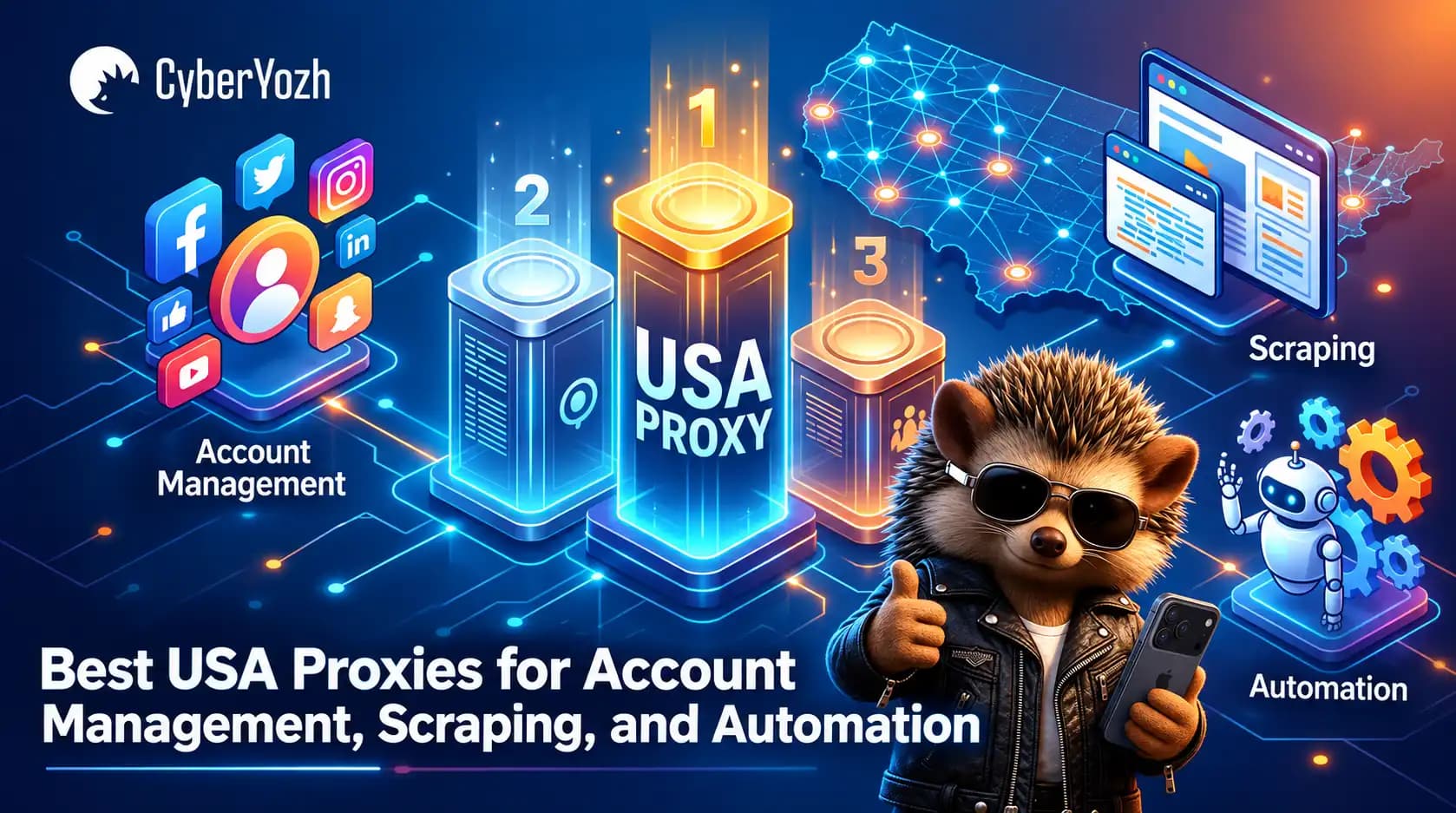 Mejores proxies de EE. UU. para gestión de cuentas, scraping y automatización (clasificados para 2026)