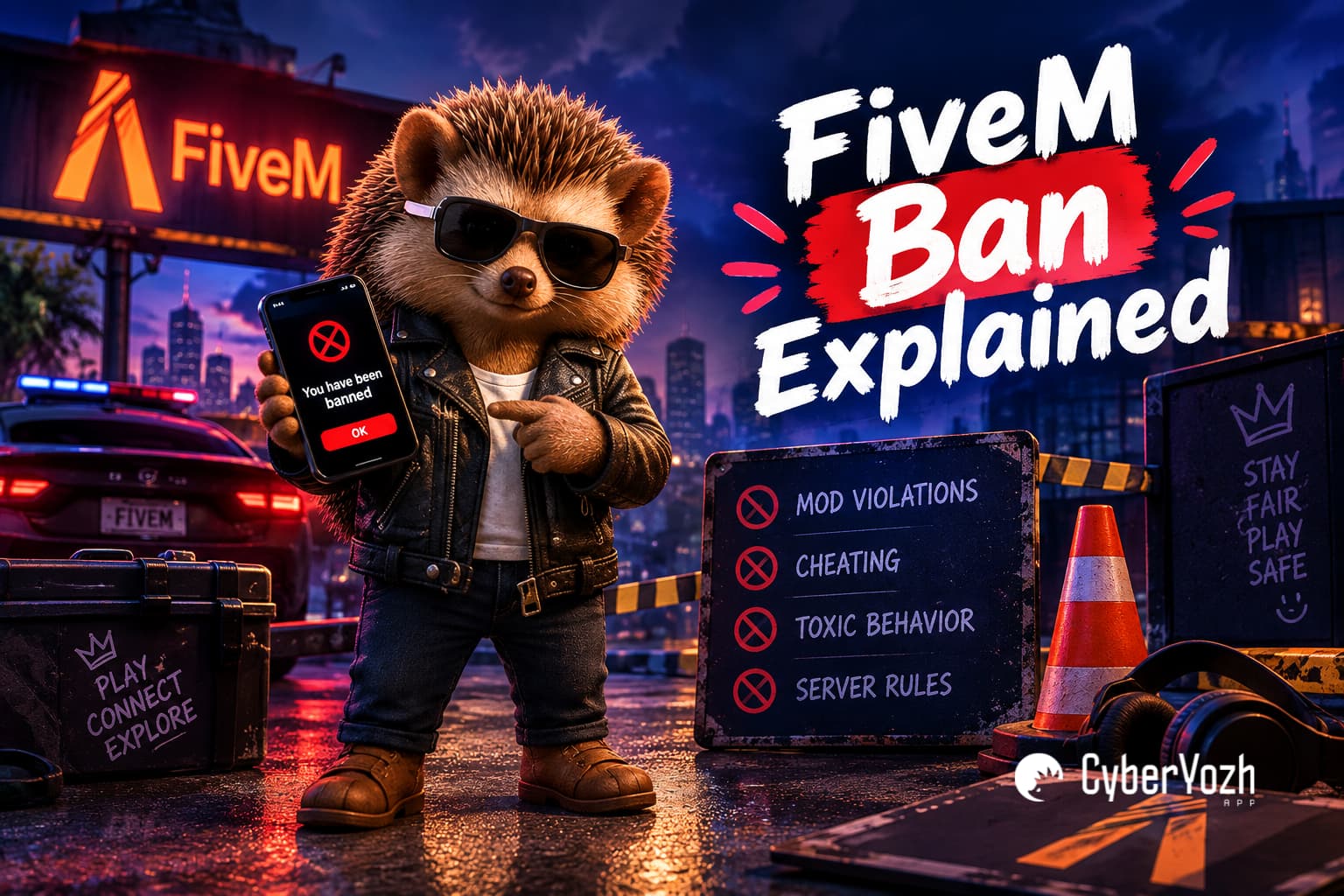 Baneo en FiveM explicado: servidor vs global vs GTA Online