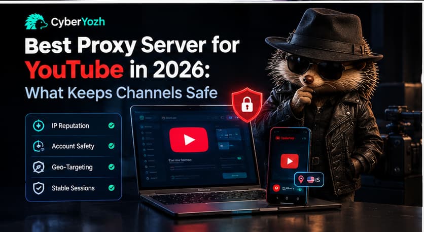 Melhor servidor proxy para YouTube em 2026: o que mantém os canais seguros