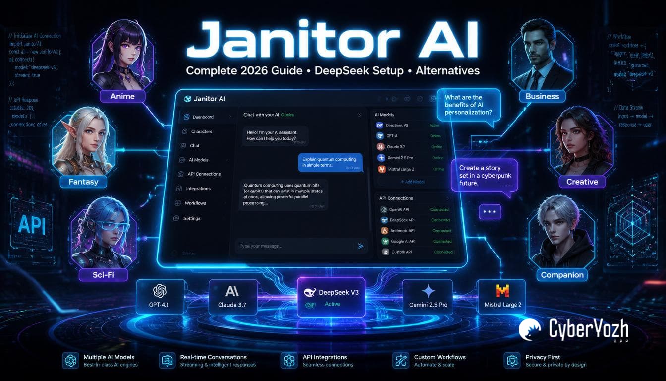 Janitor AI: La guía completa 2026 sobre configuración, DeepSeek y alternativas