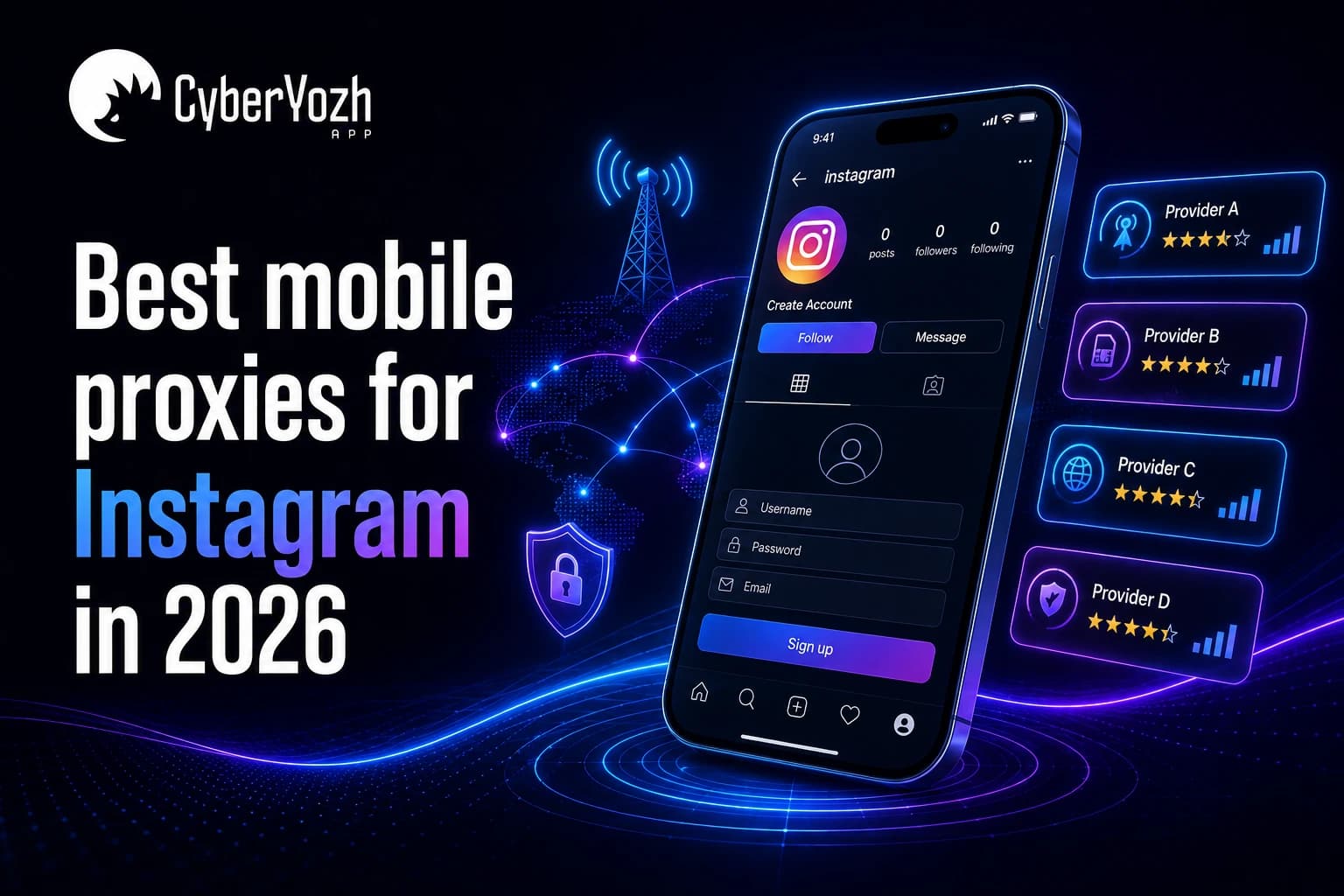 Best mobile proxies for Instagram in 2026: 4 providers compared for account creation