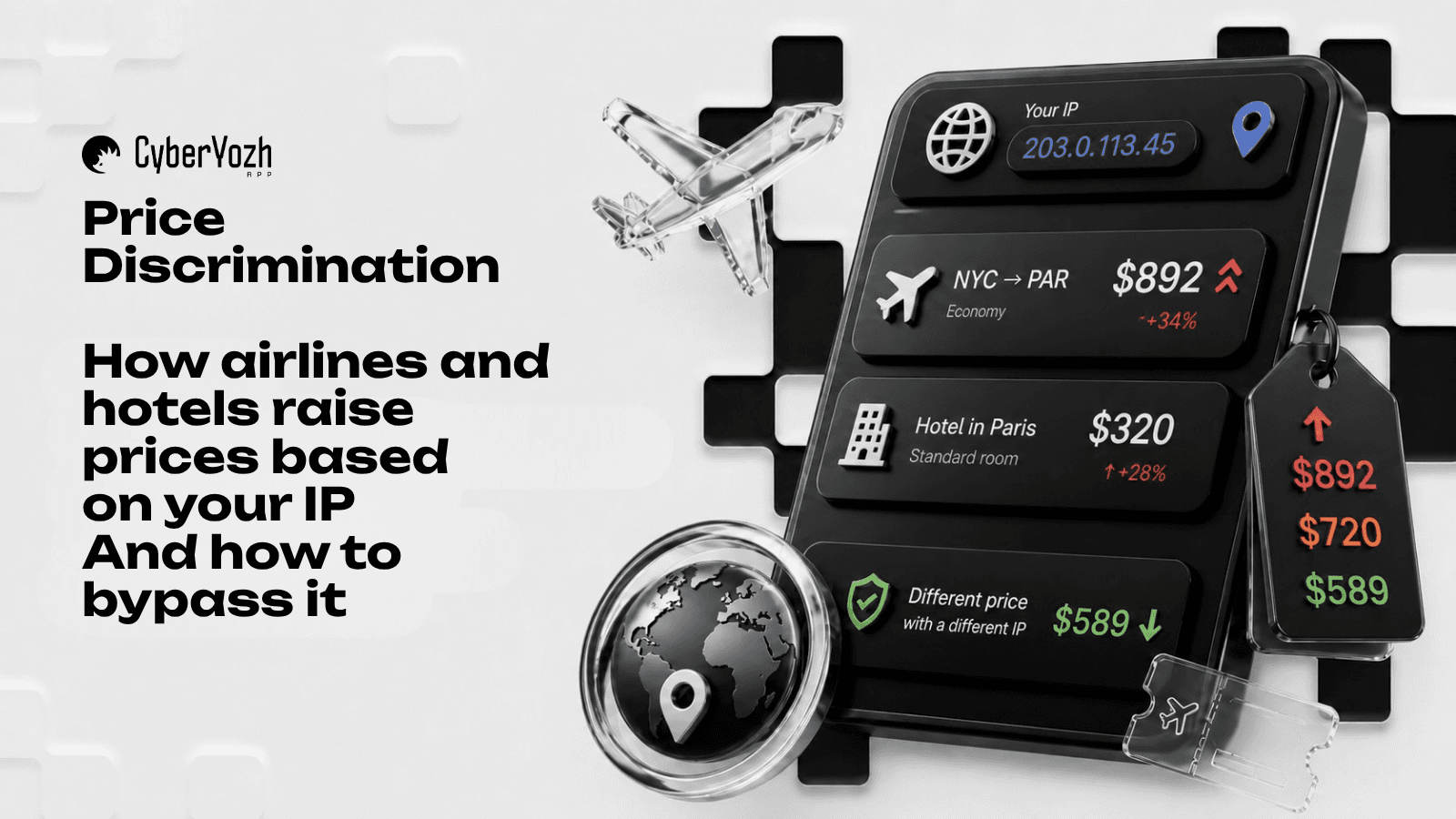 Price Discrimination: How Airlines and Hotels Hike Prices Based on Your IP Address (and How to Get Around It)