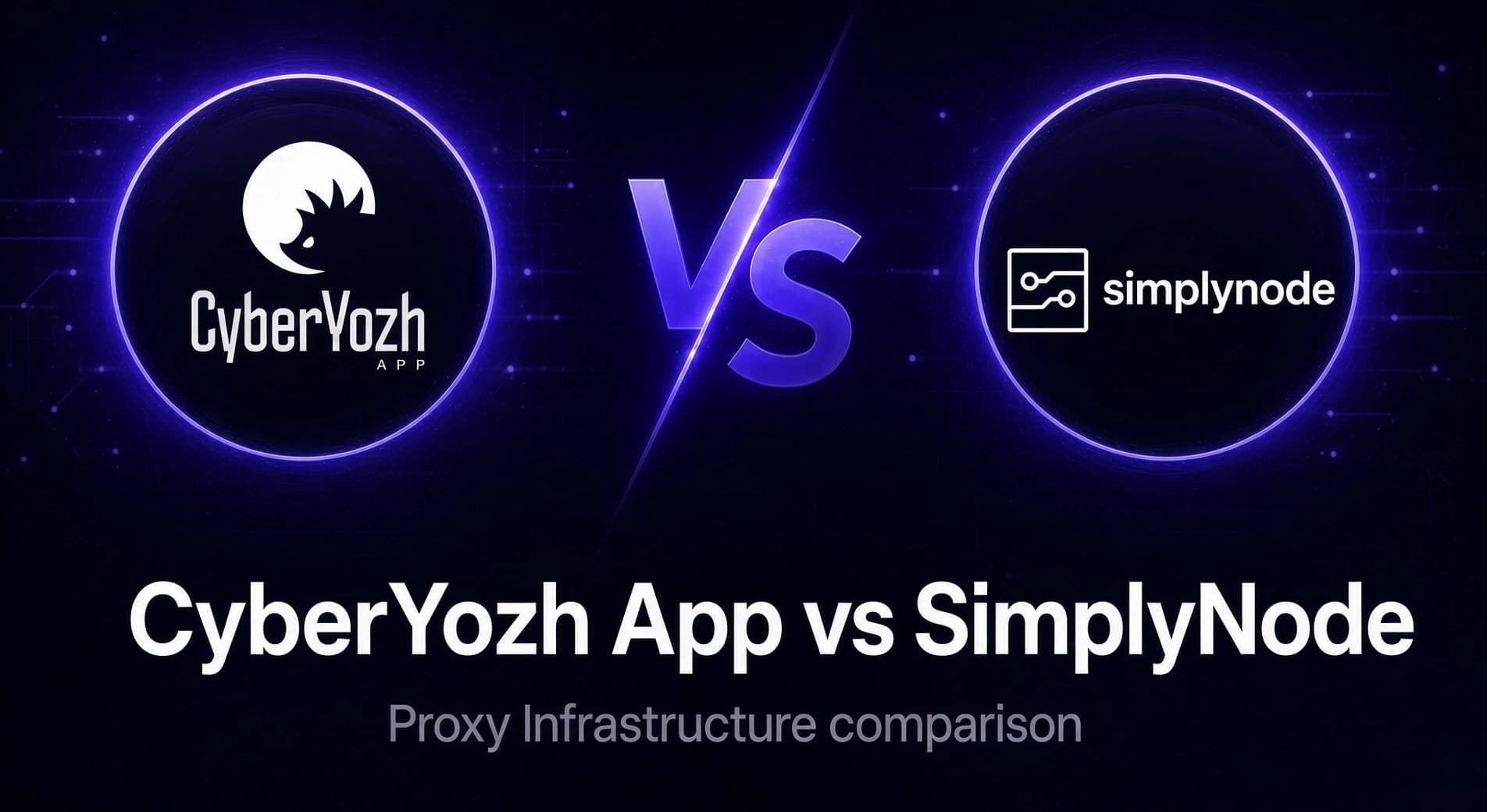 CyberYozh App против SimplyNode