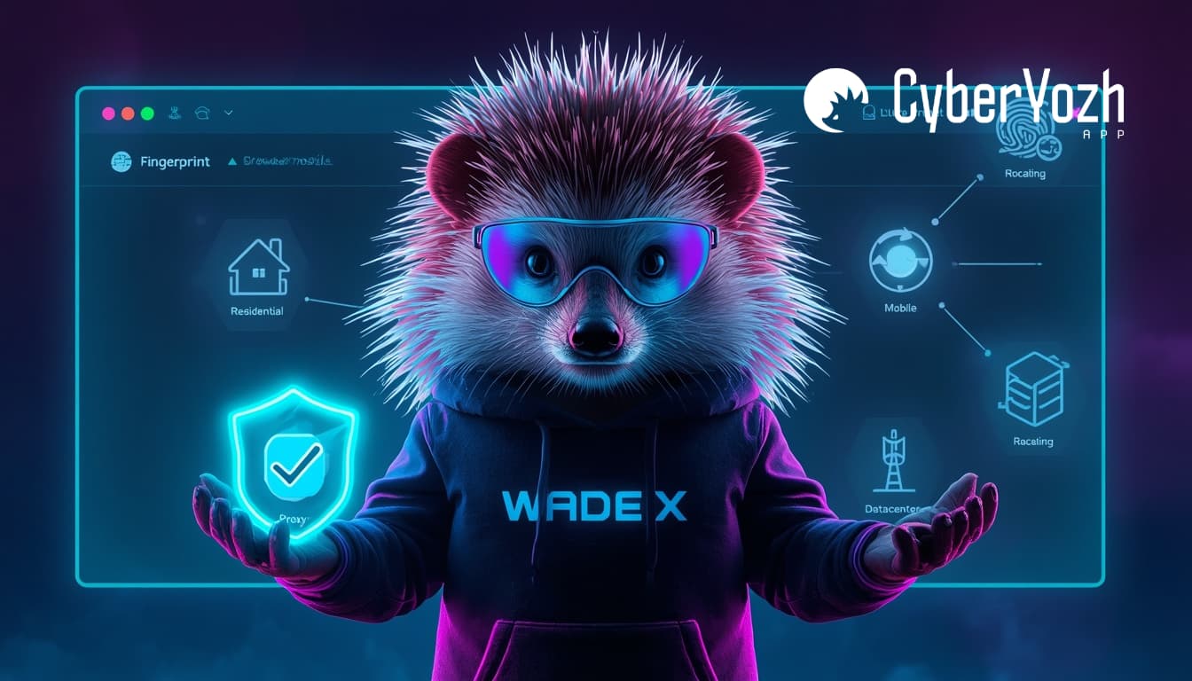 为 WADE X 反检测浏览器配置文件选择合适的 CyberYozh App 代理