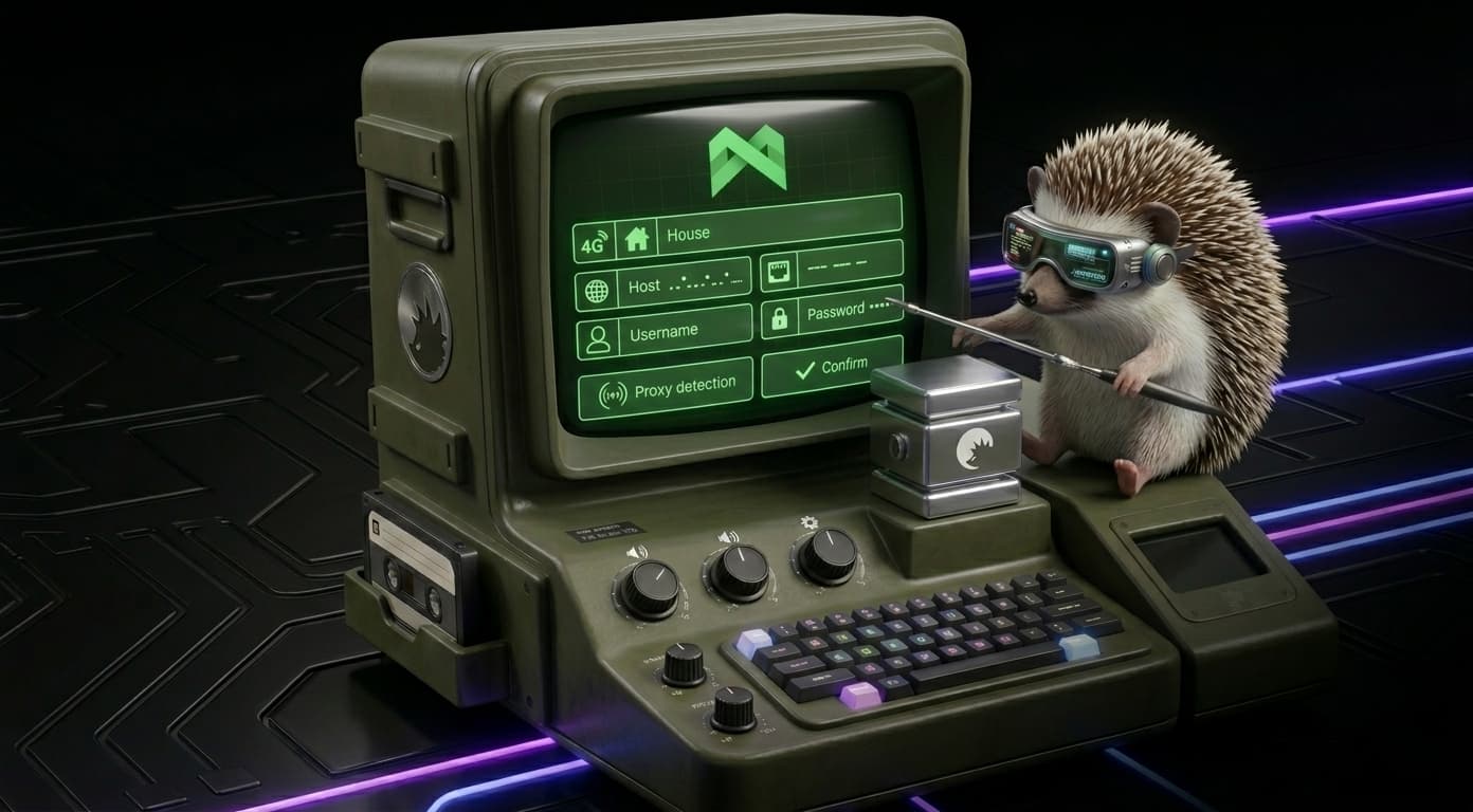 Configuração do proxy no MoreLogin