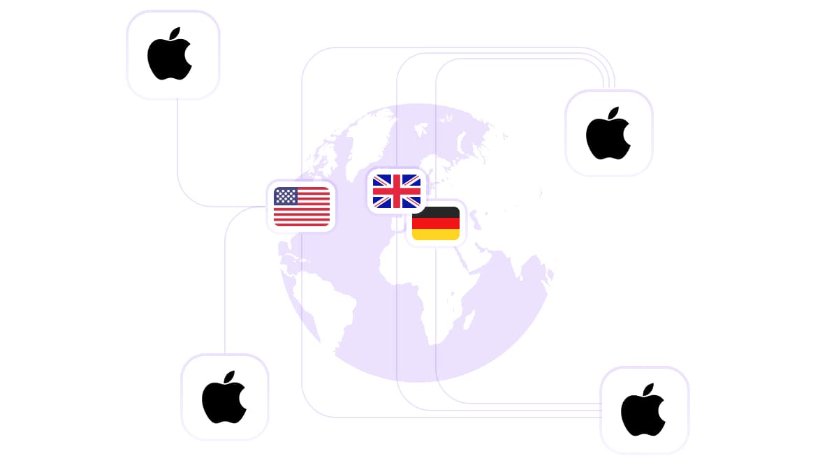 Localize a segmentação geográfica precisa com proxy de iPhone.
