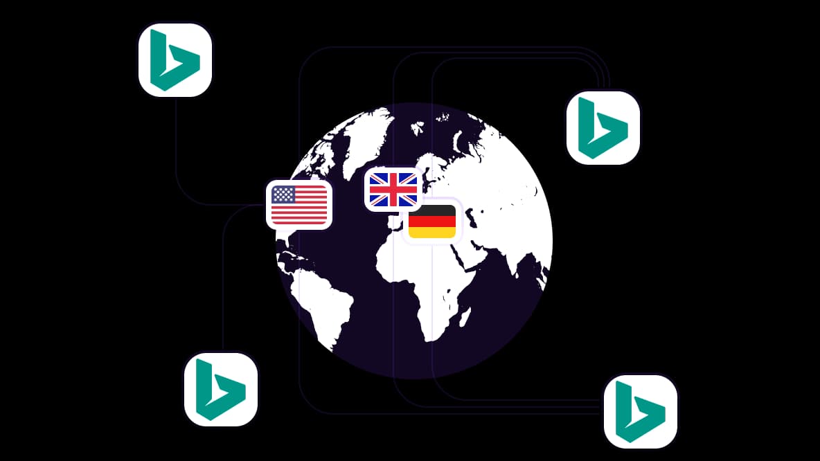 Get real Bing search results from 100+ countries