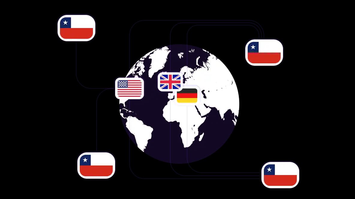Akses Chile dan 195+ negara di seluruh dunia