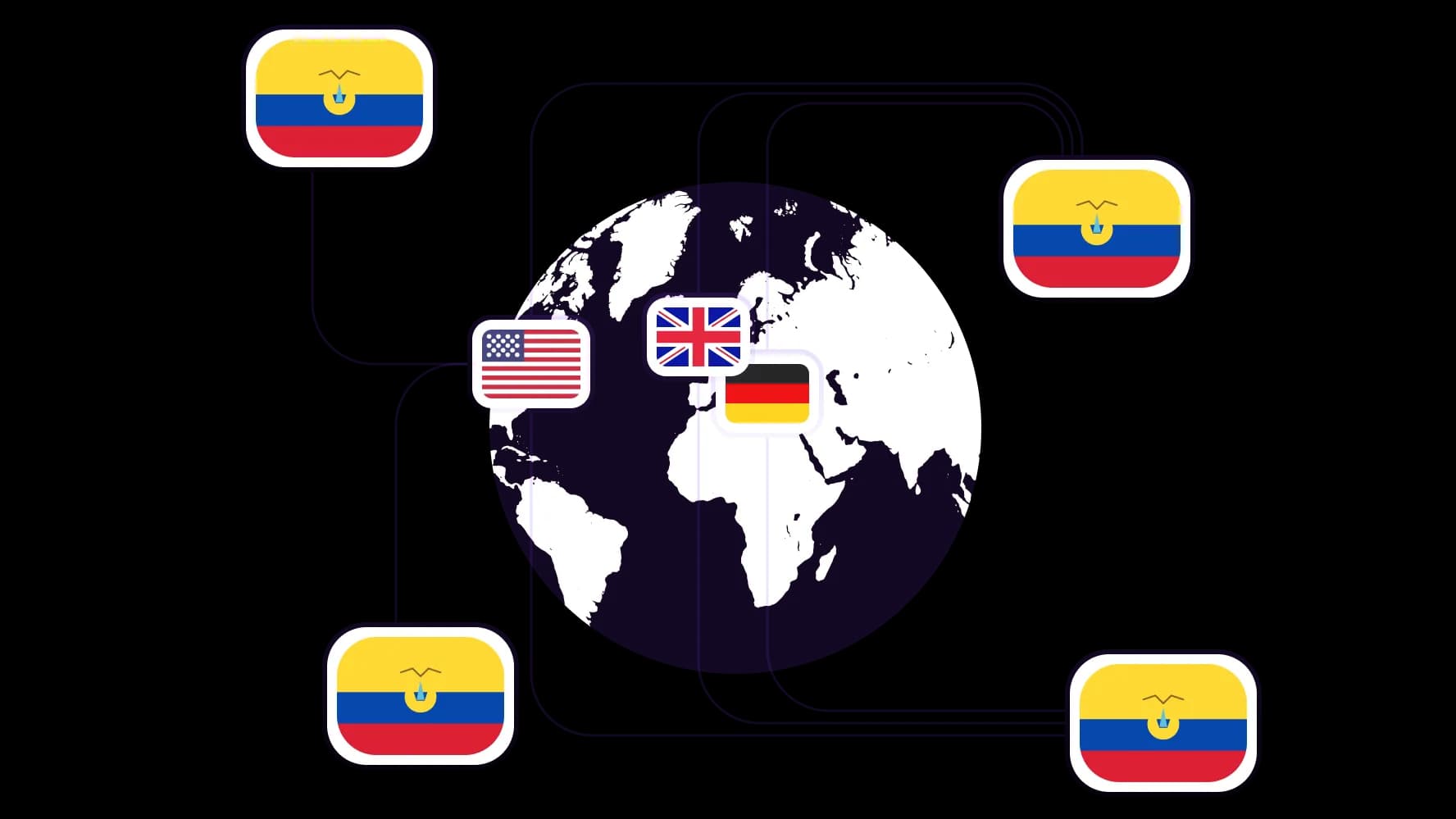 Access Ecuador services worldwide via clean IPs