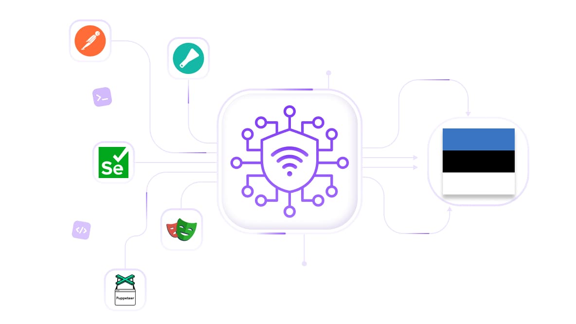 Scrape web data & automate with an Estonia proxy