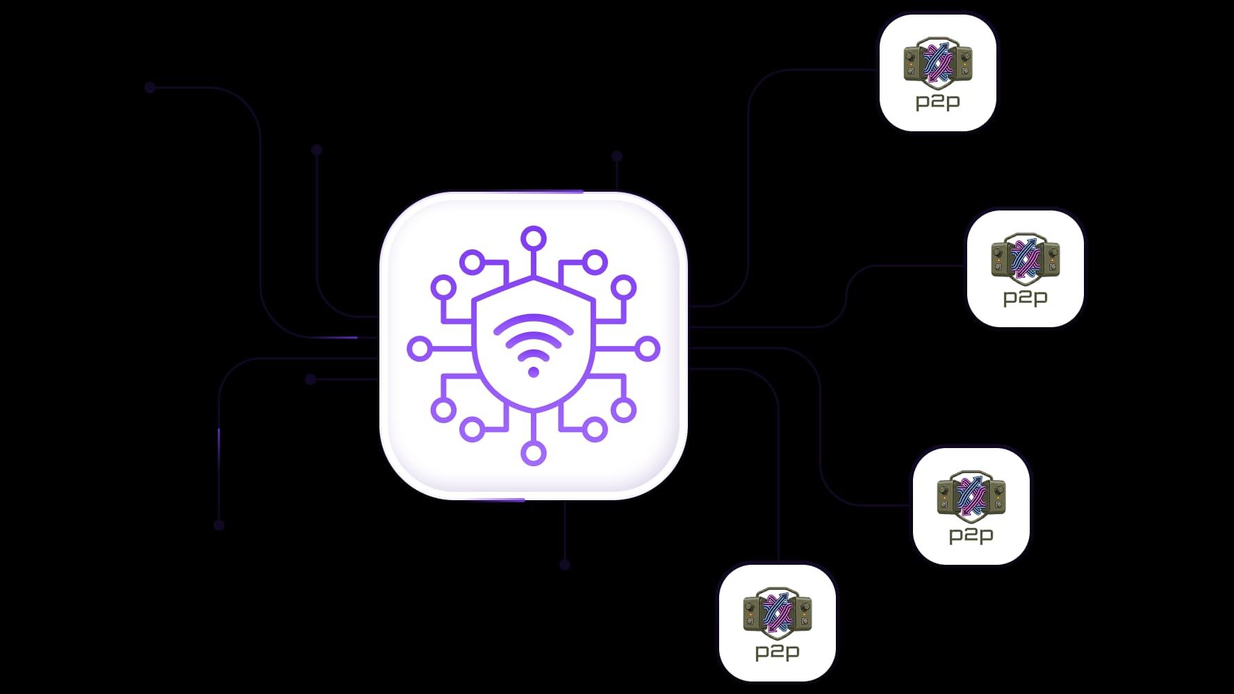 Kelola beberapa node jaringan dengan proxy P2P