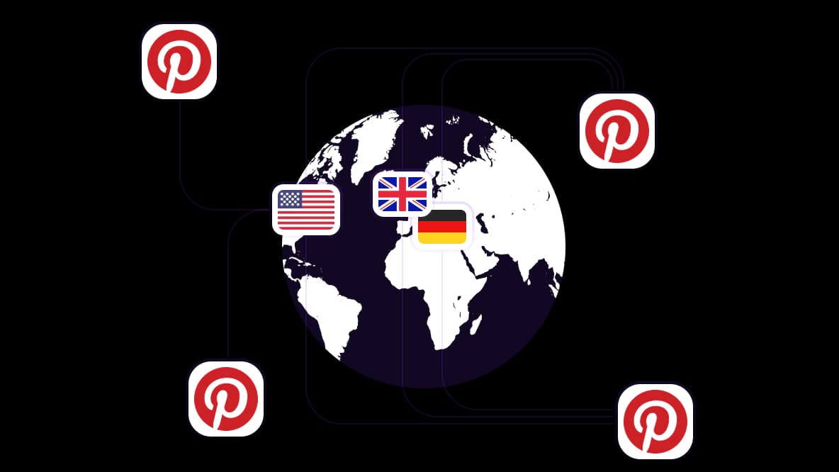 Run Pinterest operations from 100+ countries