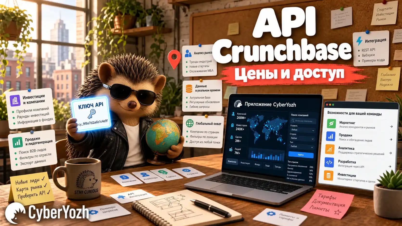 Crunchbase API: как получить доступ, стоимость и как использовать данные компаний