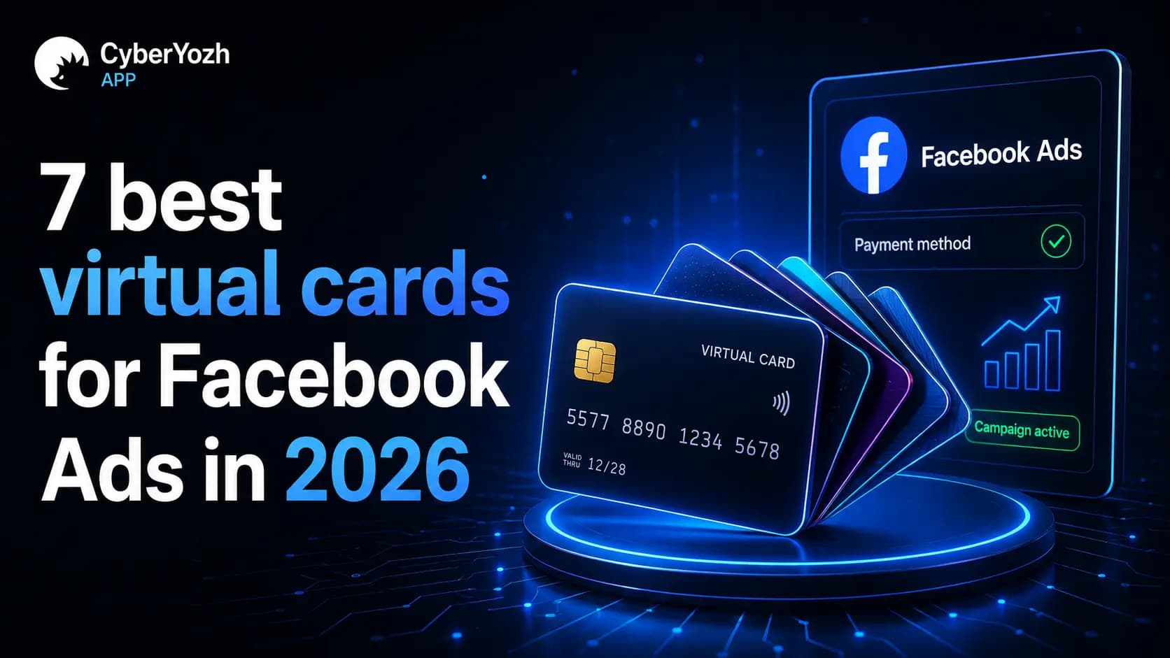 Las 7 mejores tarjetas virtuales para anuncios de Facebook en 2026