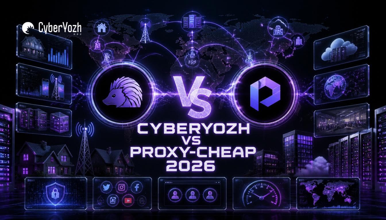 CyberYozh vs Proxy-Cheap 2026: який проксі-сервіс підходить вашому робочому процесу