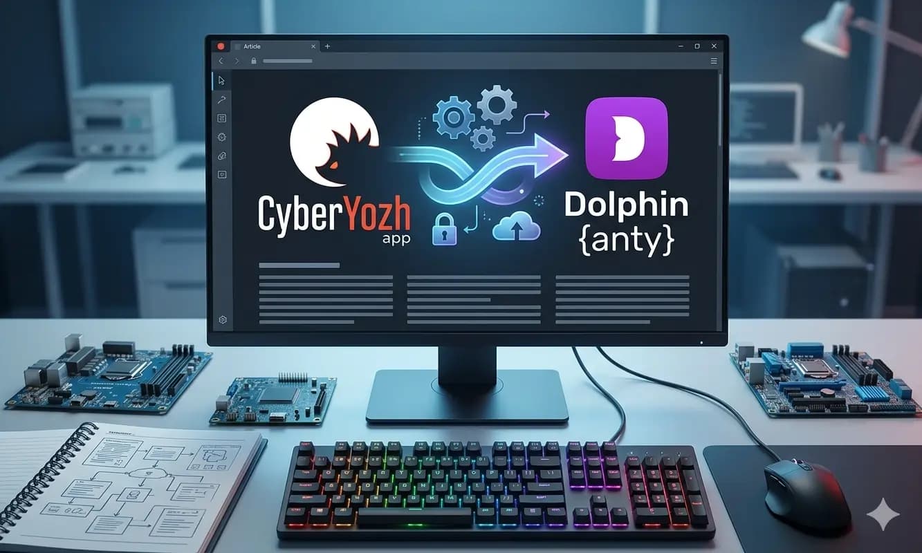 Cómo integrar los proxies de CyberYozh con el navegador Dolphin Anti-Virus