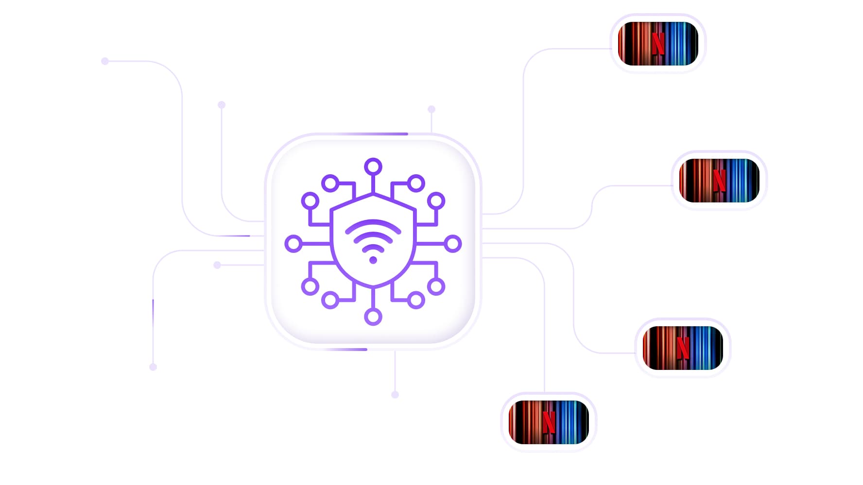 Give each Netflix account a separate proxy connection