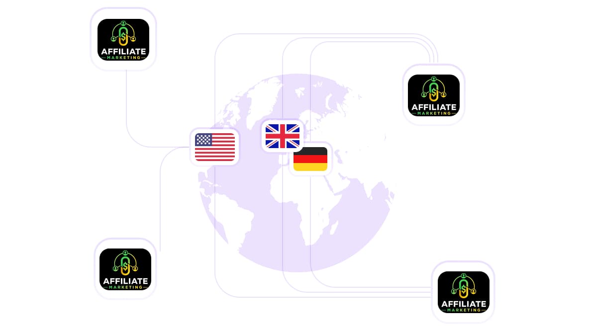 Elija proxies de marketing de afiliación con segmentación geográfica