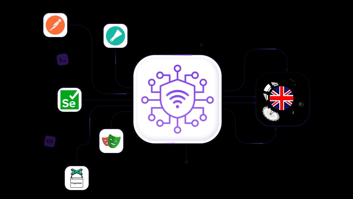 Scrape public data with London IP addresses
