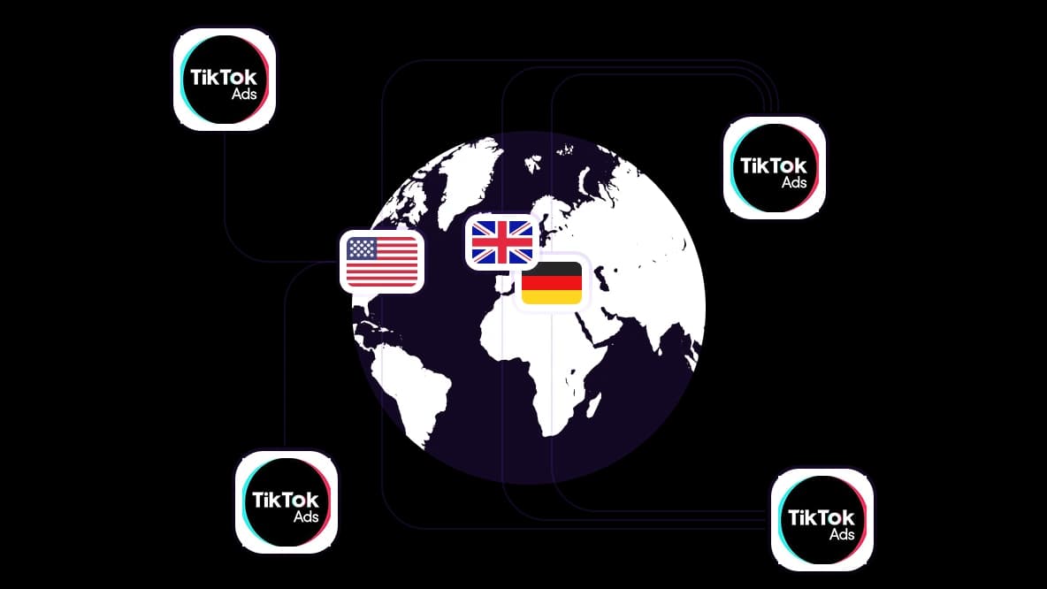 Gestiona anuncios de TikTok desde más de 100 países