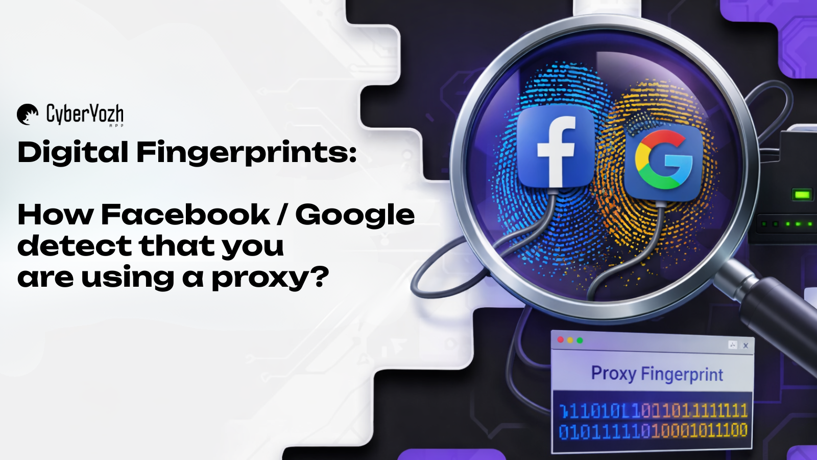 Цифрові відбитки проксі: Як Facebook/Google насправді визначають, що ви використовуєте проксі?