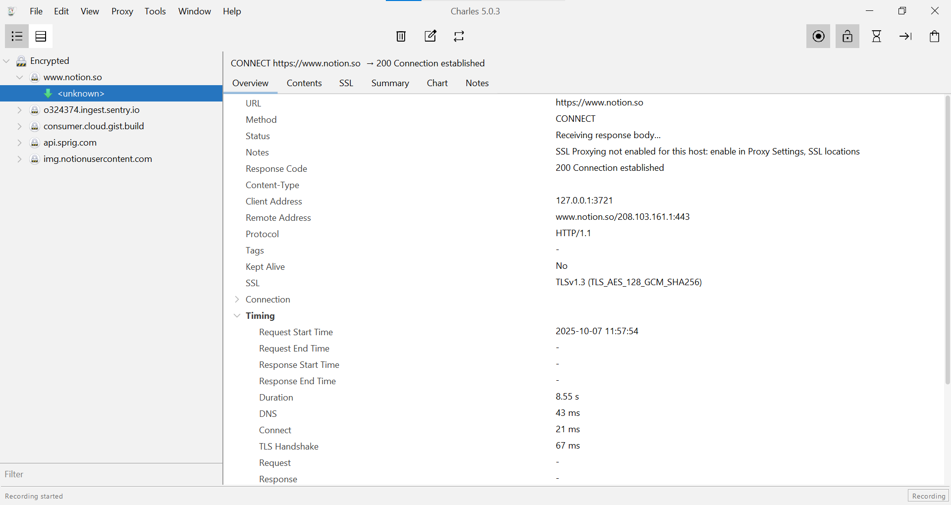 在Charles Proxy中配置代理